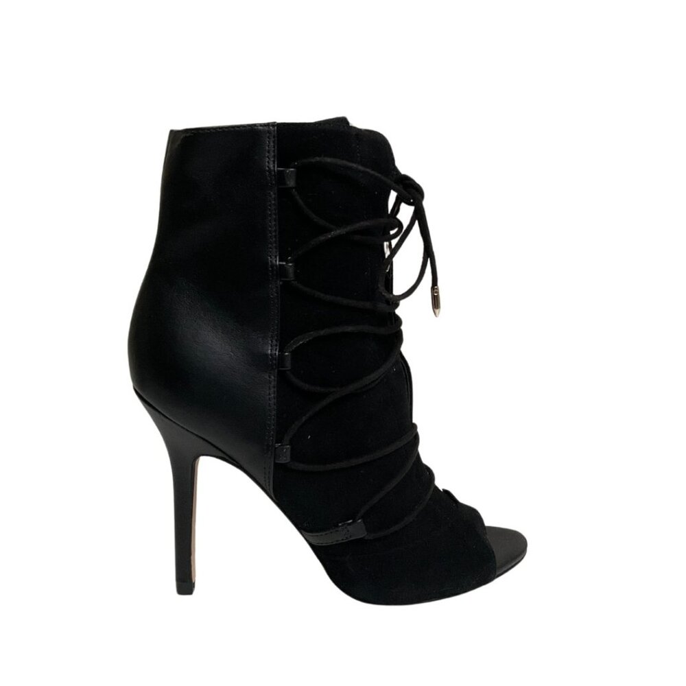 NEW Women's Boots, Black Open Toe Ankle Boot, Sam Edelman Brand Size 6